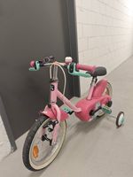 Kinderfahrrad Pink mit Helm Uvex