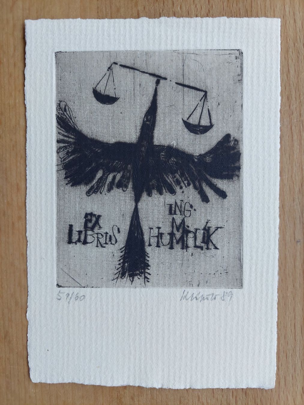 Dipinti: Exlibris Jaroslav Klapste - Original Radierung signiert – Usato da Obfelden venduto da Exlibris-Art