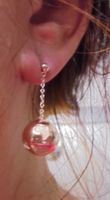 Echtschmuck: SI Brillant-Silberohrstecker, vergoldet
