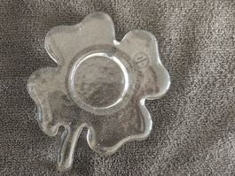 Glasi Hergiswil Kleeblatt Teelicht-Kerzen Halter