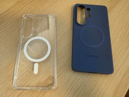 S26 Ultra Spigen Ultra Hybrid Clear Case & Samsung Silicone
