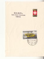Sonderstempel A. 300 Warenmesse Basel 1940