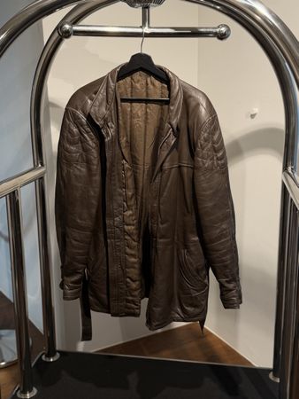 Vintage Essebi Lederjacke Echtleder Made in Italy Gr. 52