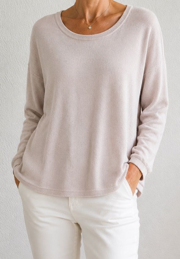 Comma Maglioni & Felpe: Comma Feinstrick Pullover 44 rosa-silber ✨ – Usato da Hägendorf venduto da Gattonella