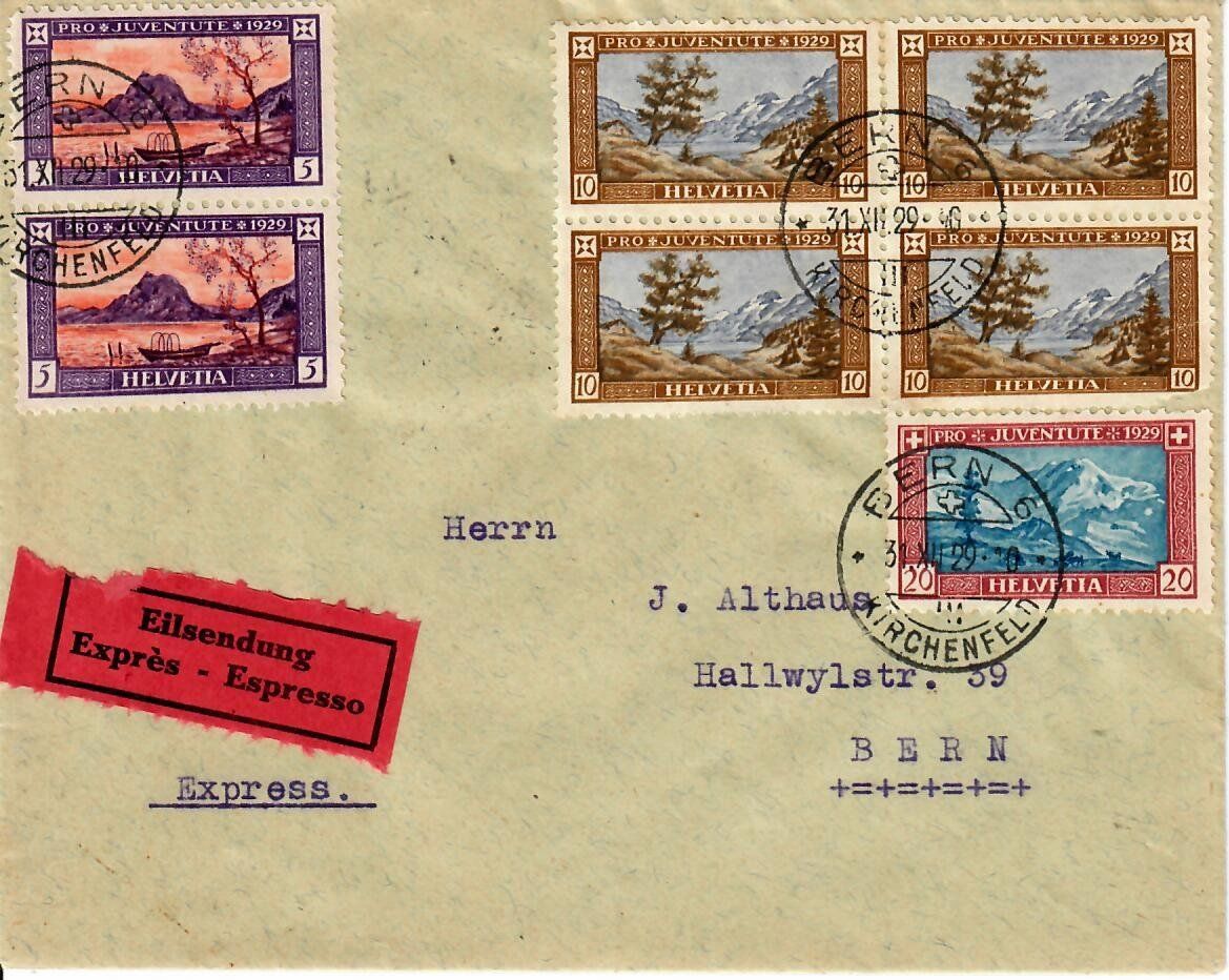 Tutti i francobolli: Eilsendung mit PJ 1929 - Telegraph – Usato da Hochdorf venduto da Ziegel-16