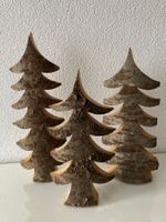 Tannen, 3er Set, Kirschbaumholz, Dekoration, Handarbeit
