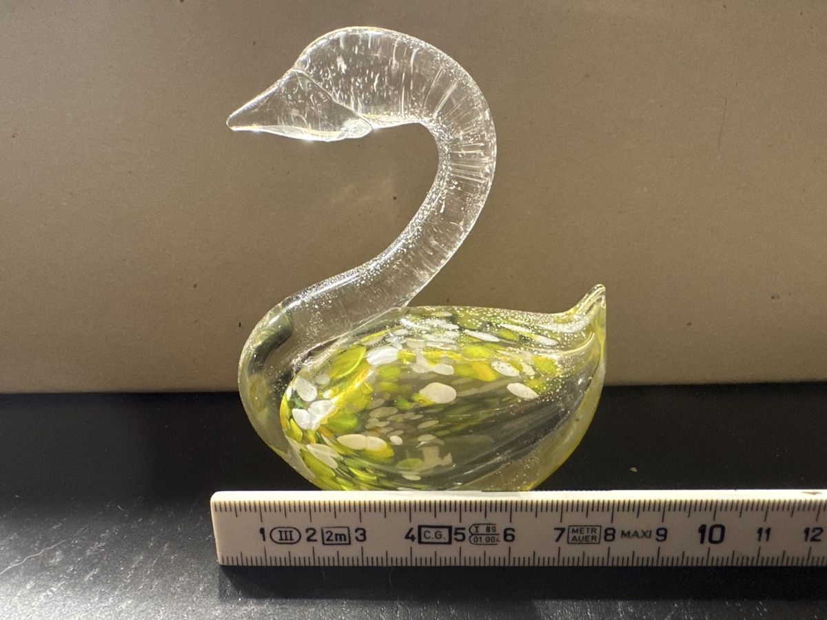 Figuren: Glasfigur Schwan Handarbeit Unikat Deko – Gebraucht aus Erstfeld von Mario_boe0 3