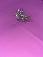 Lot de 3 Pince à cheveux bijou avec perles et strass argenté