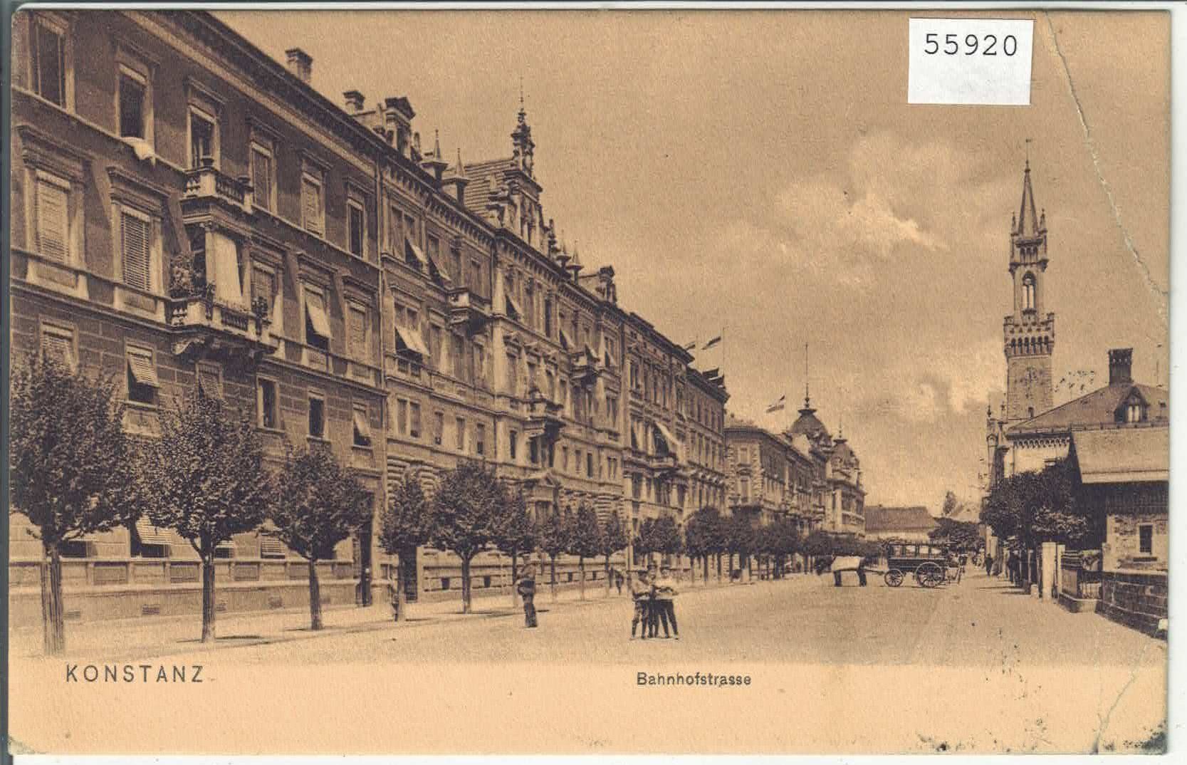 Cartoline postali: Konstanz - Bahnhofstrasse - belebt – Difettoso da Ettingen venduto da Kartenplanet