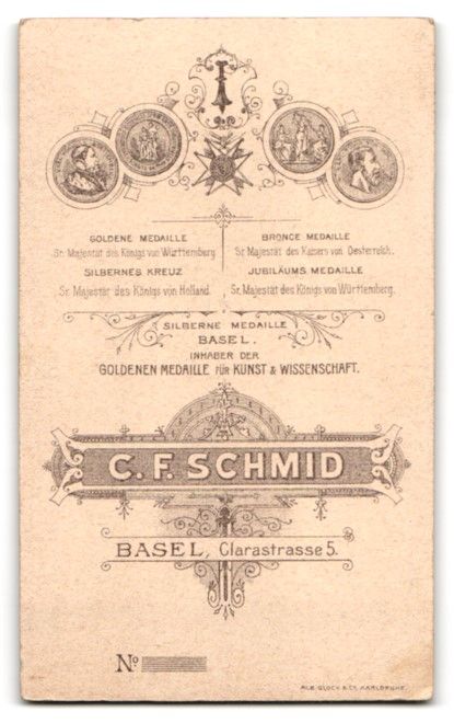 Fotografie & Manifesti: Fotografie C. F. Schmid, Basel, Clarastr – Usato da Berlin venduto da bartko-reher 1