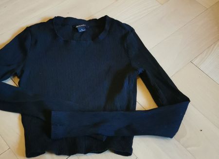 Maglia nera Monki manica lunga donna taglia S