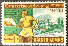 Soldatenmarke 2.WK, Bäcker Kp 5, Aufdruck, Wi Bk 10