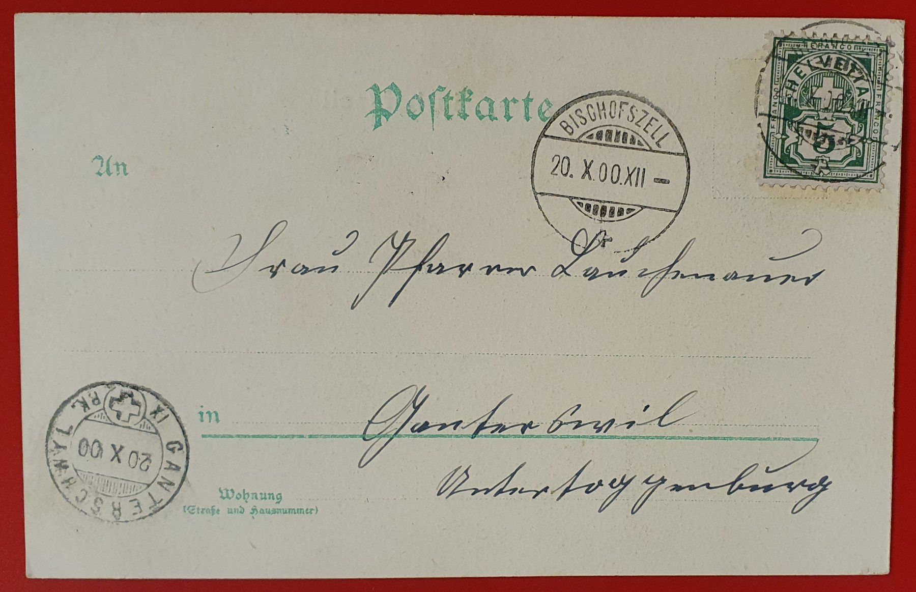 Cartoline postali: Gruss aus Bischofszell 1900 – Usato da Kreuzlingen venduto da Rschweiz1 1