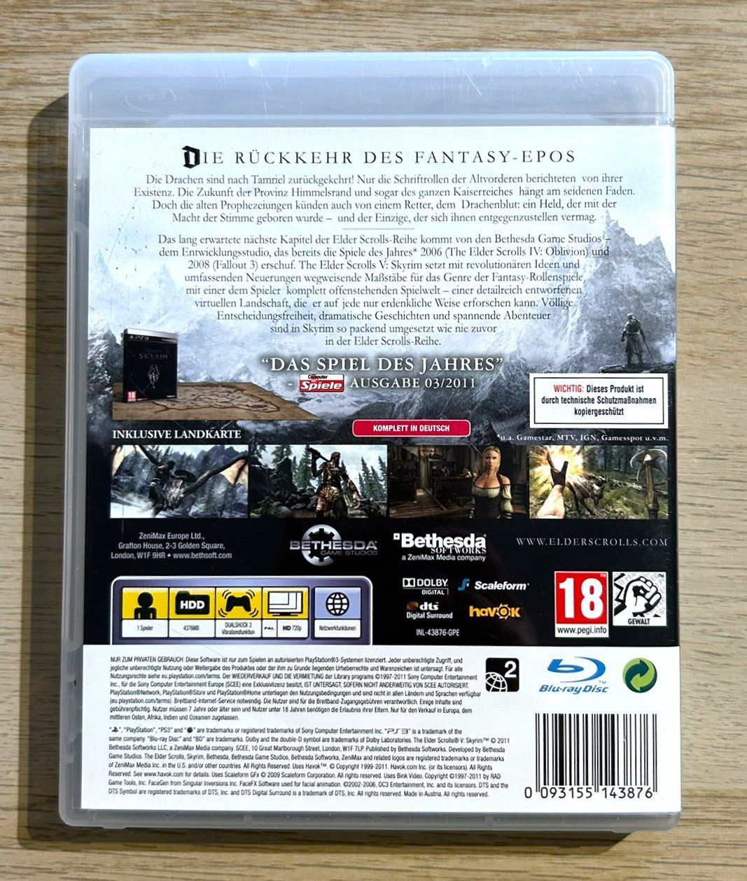 Sony Giochi: The Elder Scrolls V: Skyrim PS3 – Usato da St. Gallen venduto da Alpine.Arcade 1