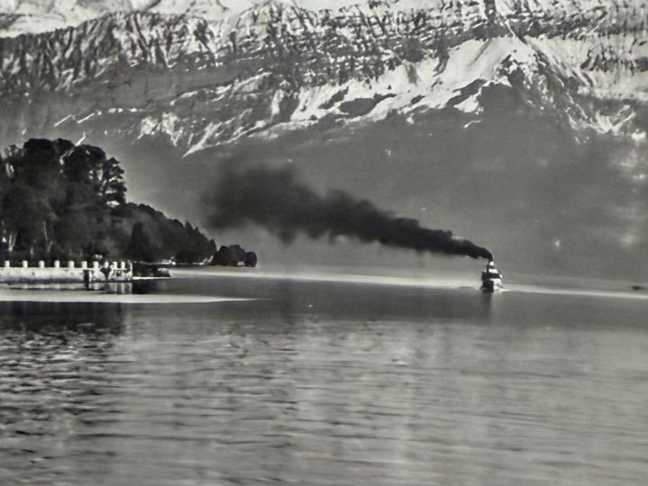 Ansichtskarten: Oberhofen - Dampfschiff - AK – Gebraucht aus Lutry von Ediego 1