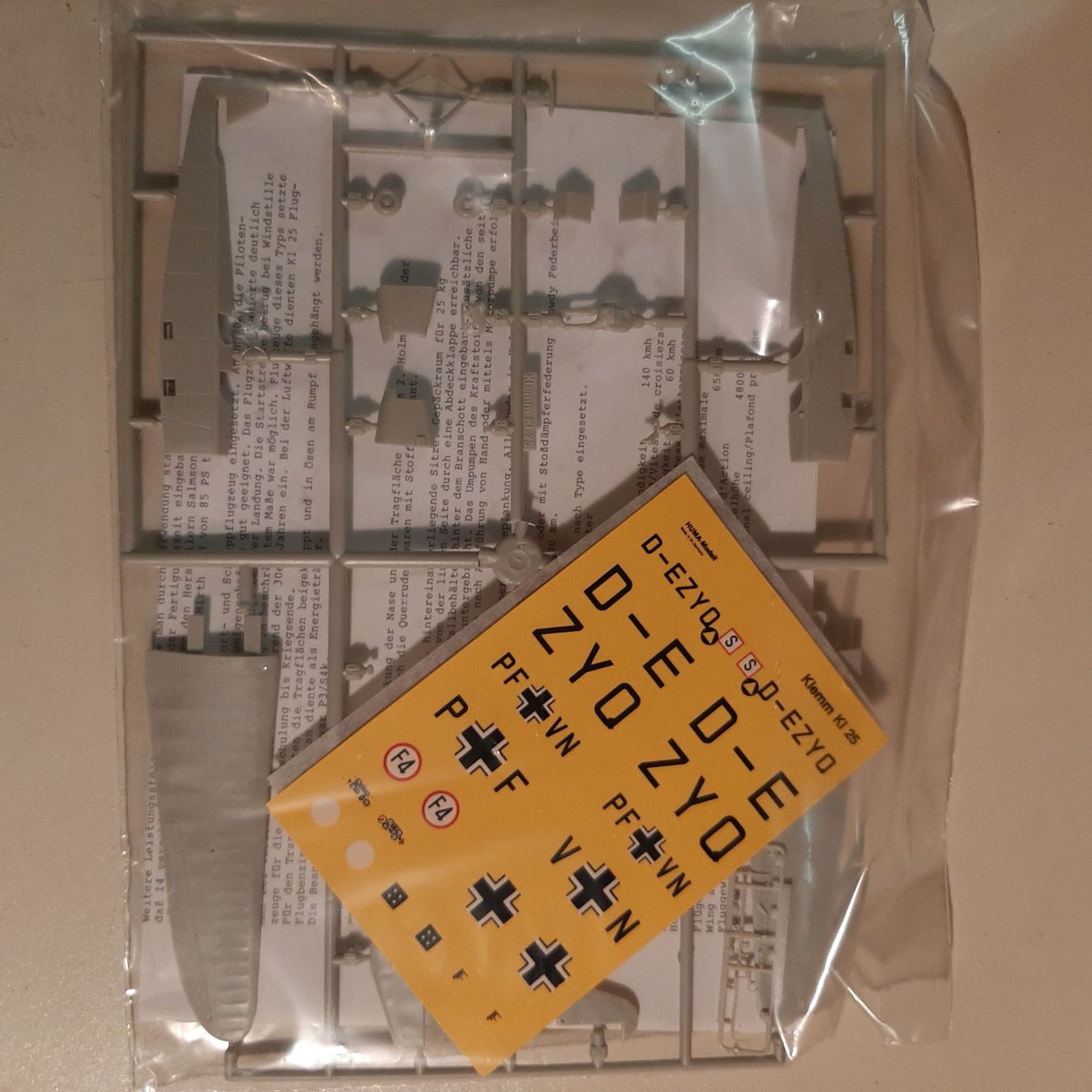 Kit di modellismo & Modellini statici: 3298 ... Klemm KL 25 ... Huma 3004 – Nuovo (secondo la descrizione) da Bonstetten venduto da Benibanny59 2