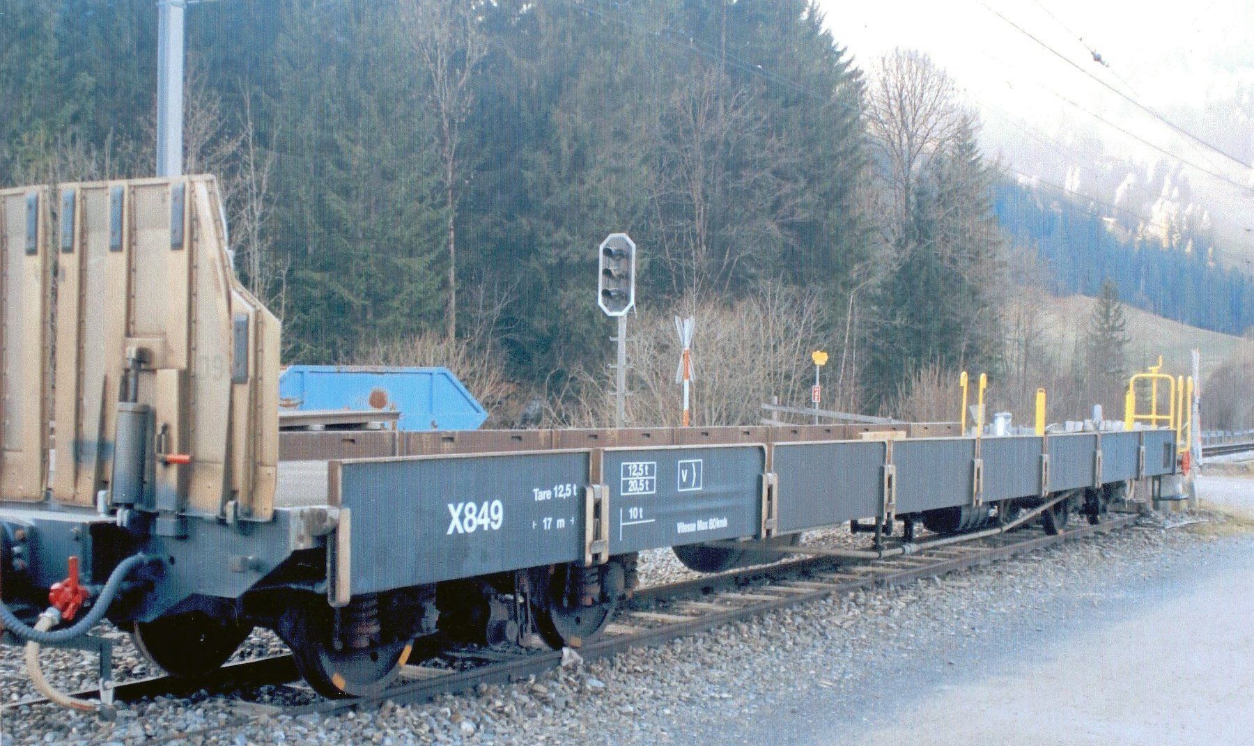 Friho Modellini di ferrovie: MOB X849, 4 Achs Baudienstwagen – Nuovo e nell'imballaggio originale da Lenk im Simmental venduto da MOB-41 2