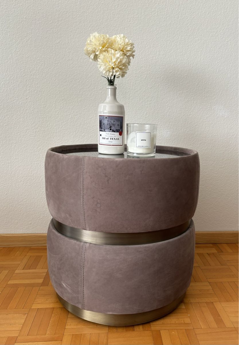 Tavoli: Round Side Table with Mirror Top and Wheels, 47cm – Nuovo (secondo la descrizione) da Zürich venduto da Jan_michael 3