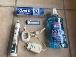 OralB Zahnbürste Triumph Professional + Mundwasser+Zahncreme