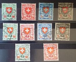 1851) 163-66, 163z-66z, 163y-64y Wappenmuster Kt 345.-