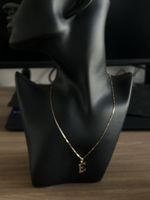 Japan Gold Halskette mit „E“ Anhänger – 18K Gold