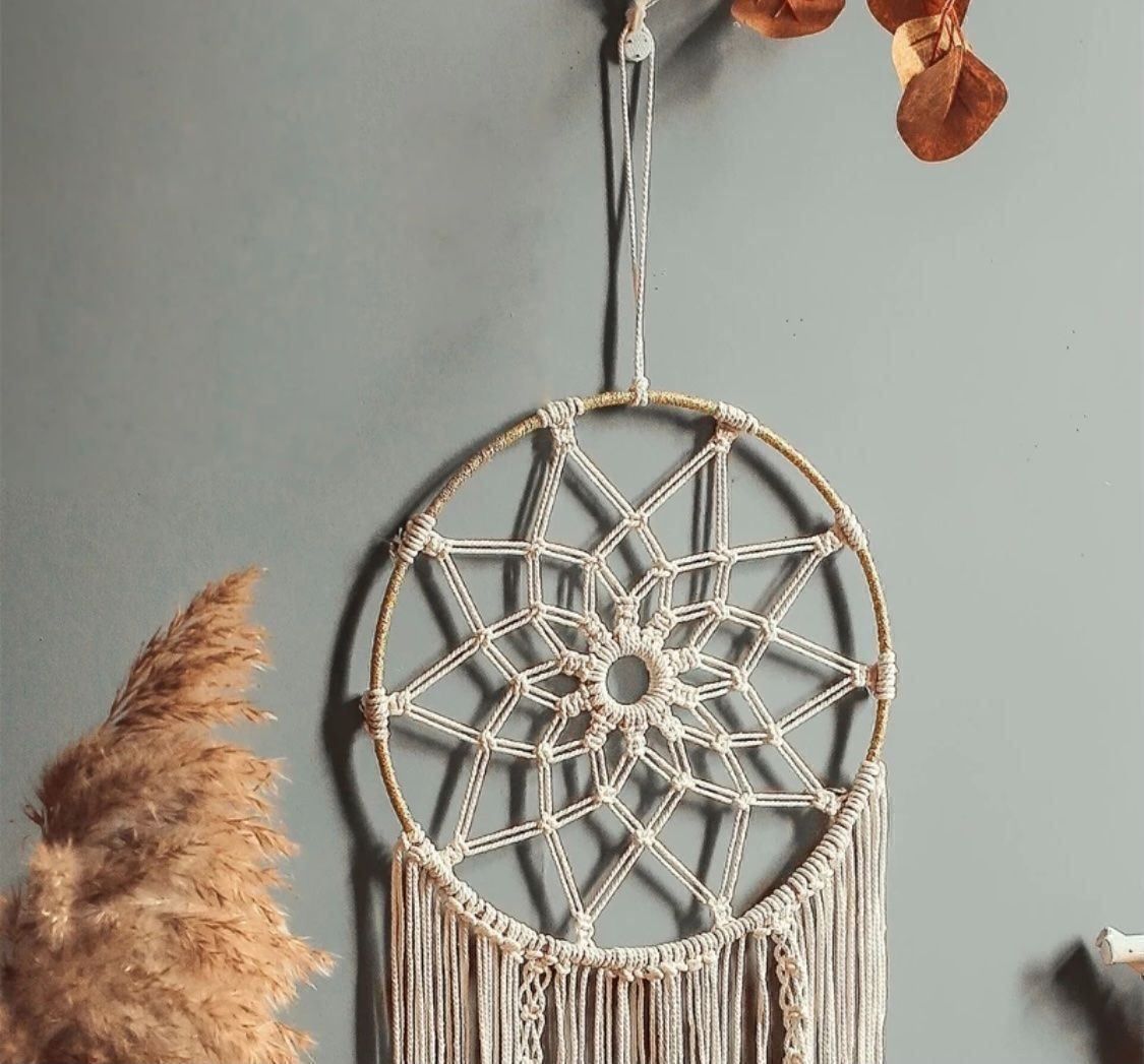 Tutte le decorazioni: Makramee Traumfänger/Windspiel boho, NEU – Nuovo e nell'imballaggio originale da Lachen SZ venduto da Luxolino 2