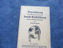 Freimaurer-Loge,Bruderschaft,1934,E.Ludendorff,Johannis,Juda