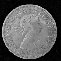 2 Schilling (Florin), 1954, Großbrit.