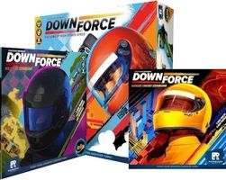 Brettspiel Downforce mit Erweiterungen gut erhalten