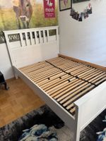 Weissen Bett mit Lattenrost 200 x 140cm