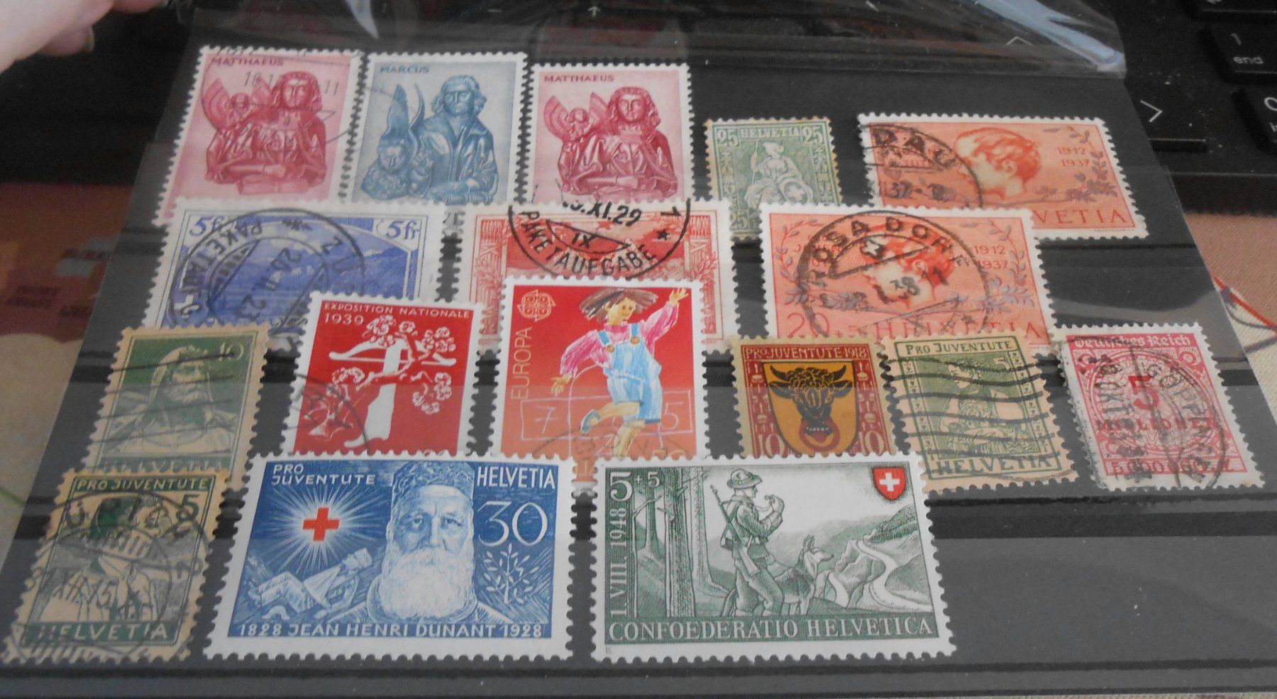 Alle Briefmarken: kleines Lot Briefmarken CH – Gebraucht aus Basel von Javer