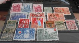 kleines Lot Briefmarken CH