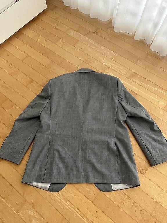 Vestes: Massgeschneidertes Savile Row Sakko, Scabal Stoff Grau – D'occasion à Allschwil par adr_nh68 1