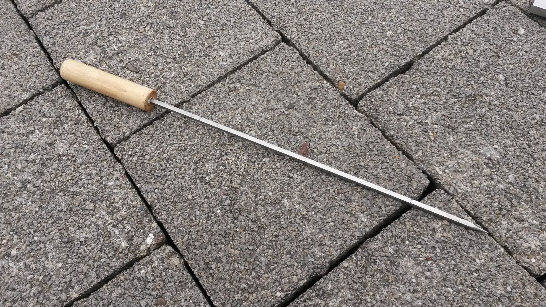 Forchette: Grillspiess mit Holzgriff – Nuovo e nell'imballaggio originale da Sarmenstorf venduto da SteelSign 1