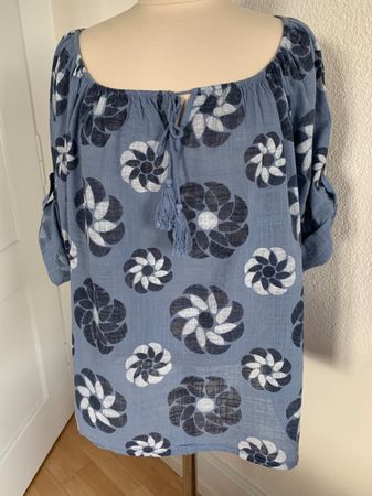 ODAY Damen Bluse in Gr. M, Blau