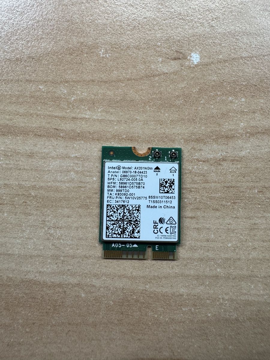 Intel Elektronikbauteile: Intel AX201NGW – Gebraucht aus Schwerzenbach von nik_bcj2