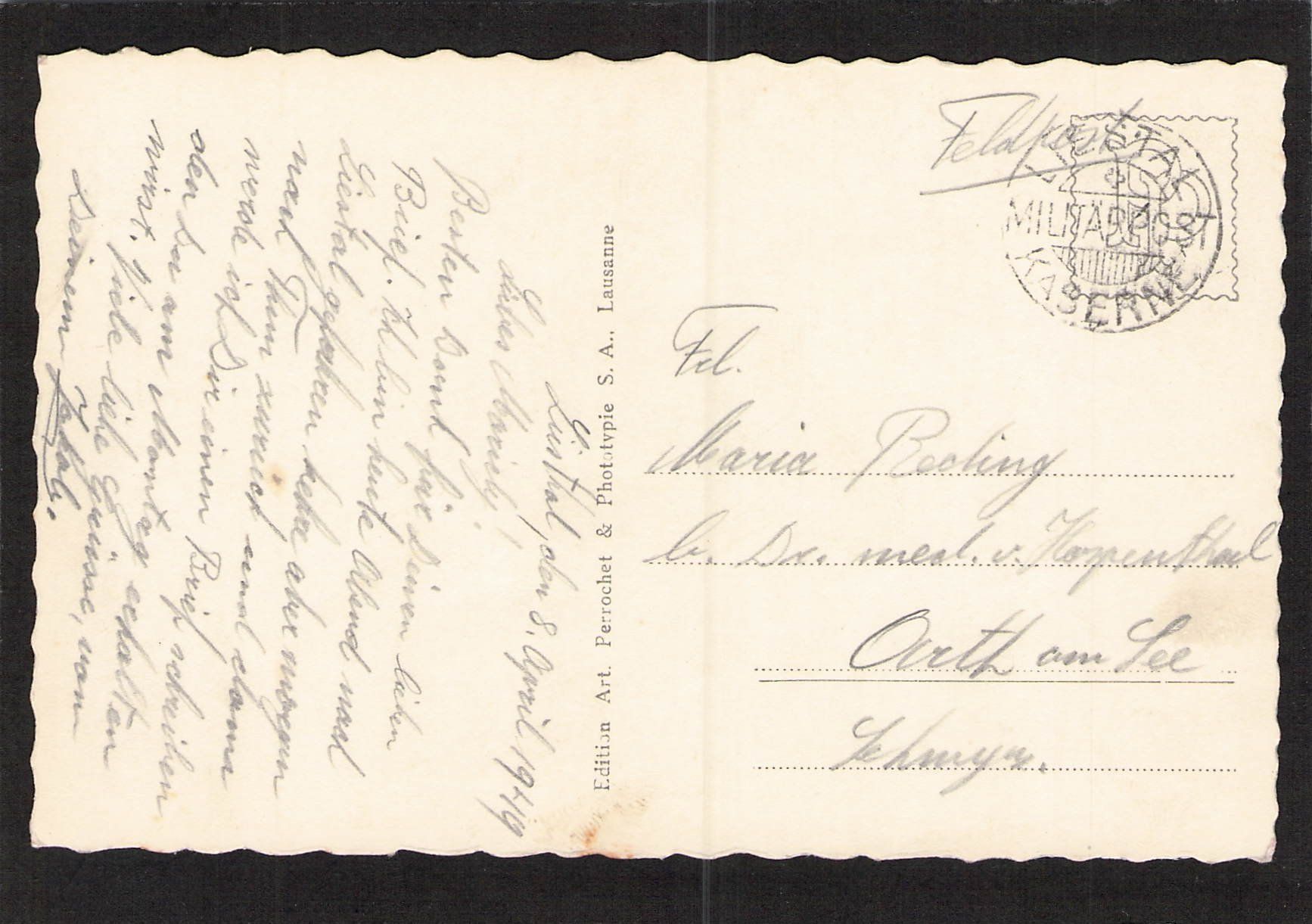 Cartoline postali: Liestal BL , Oberes Tor , Oldtimer , gel. 1949 – Usato da Reichenburg venduto da Pipo-67 1