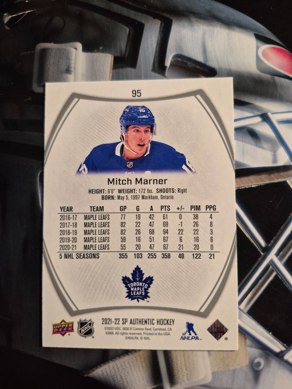 NHL Carte collezionabili: NHL Mitch Marner Toronto Maple Leafs – Usato da Treiten venduto da Sauber73 1