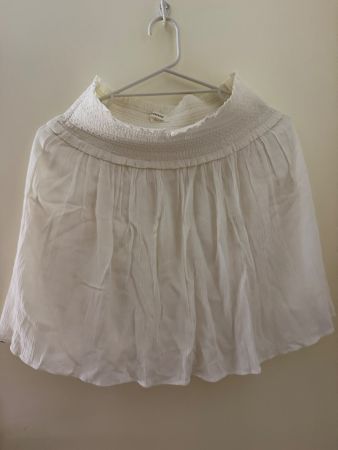 Jupe courte blanche femme taille S bon état