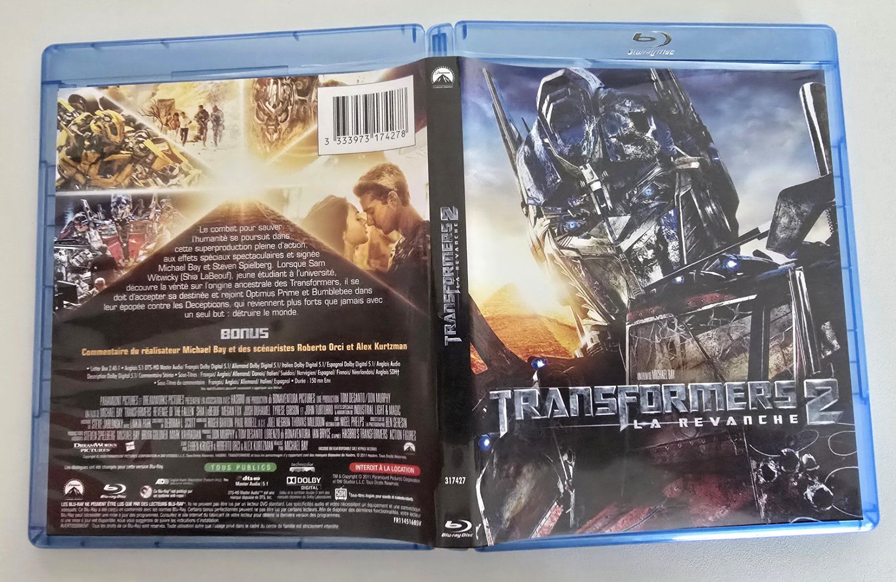 Tutti i DVDs: Blu-Ray Transformers 1 - 2 & 3 – Usato da La Chaux-de-Fonds venduto da Cokecollection 2