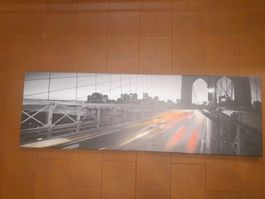Bild Leinwand Stadt Brücke