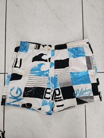 Billabong Badehose, Weiss/Blau gemustert, Grösse M
