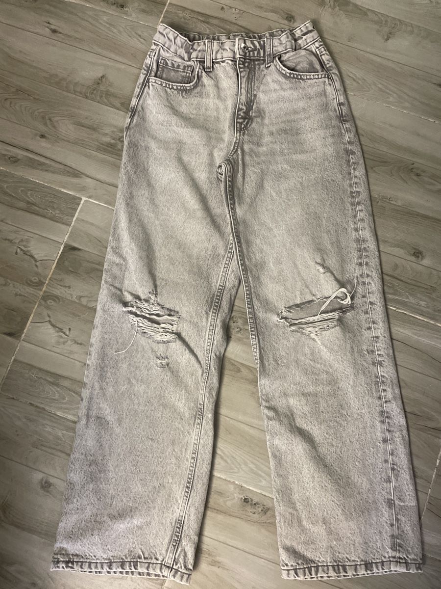 Pantaloni: Coole Graue Jeans, Weites Bein, Gr. 152 – Usato da Obergerlafingen venduto da cabo4
