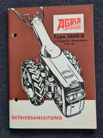 Agria 3800 Einachser Betriebsanleitung Ausgabe 1969 Classic