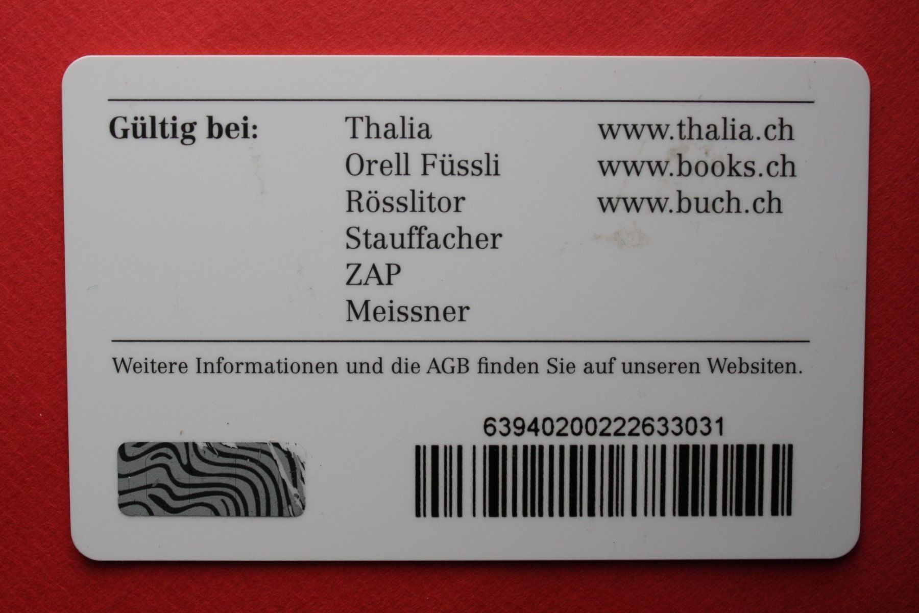 Karten: geschenkkarte – Gebraucht aus Laupen BE von Gufi57 1