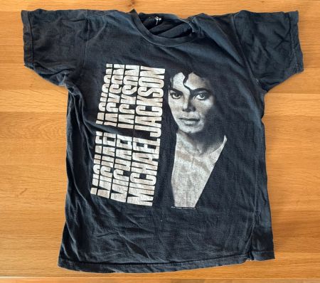 Michael Jackson Vintage T-Shirt 90s Black Tee M