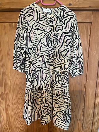 Comma Casual Identity Kleid Gr. 40, 100 % Baumwolle, wie neu
