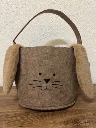 Niedlicher Osterhase Korb aus Filz - Perfekt für Kinder!