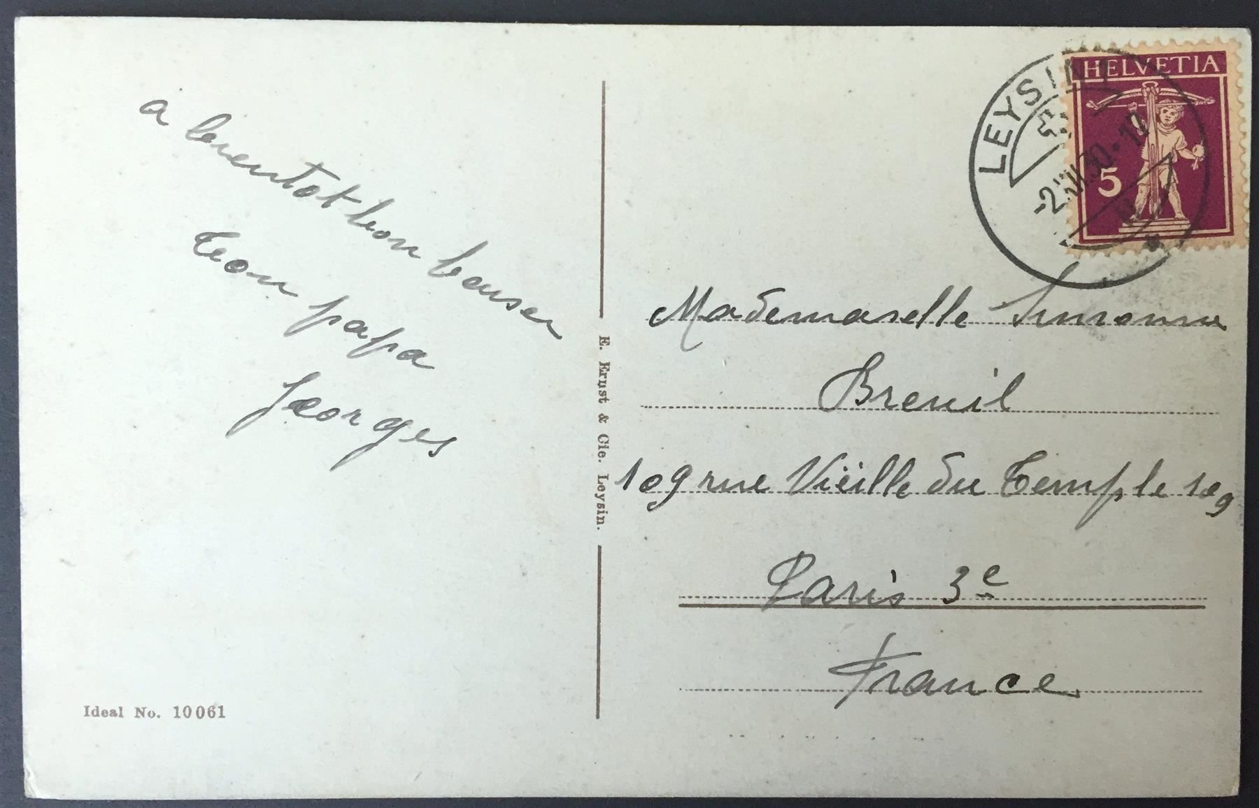 Ansichtskarten: LEYSIN Sanatorium du Chamossaire – Gebraucht aus Jona von philajona 1