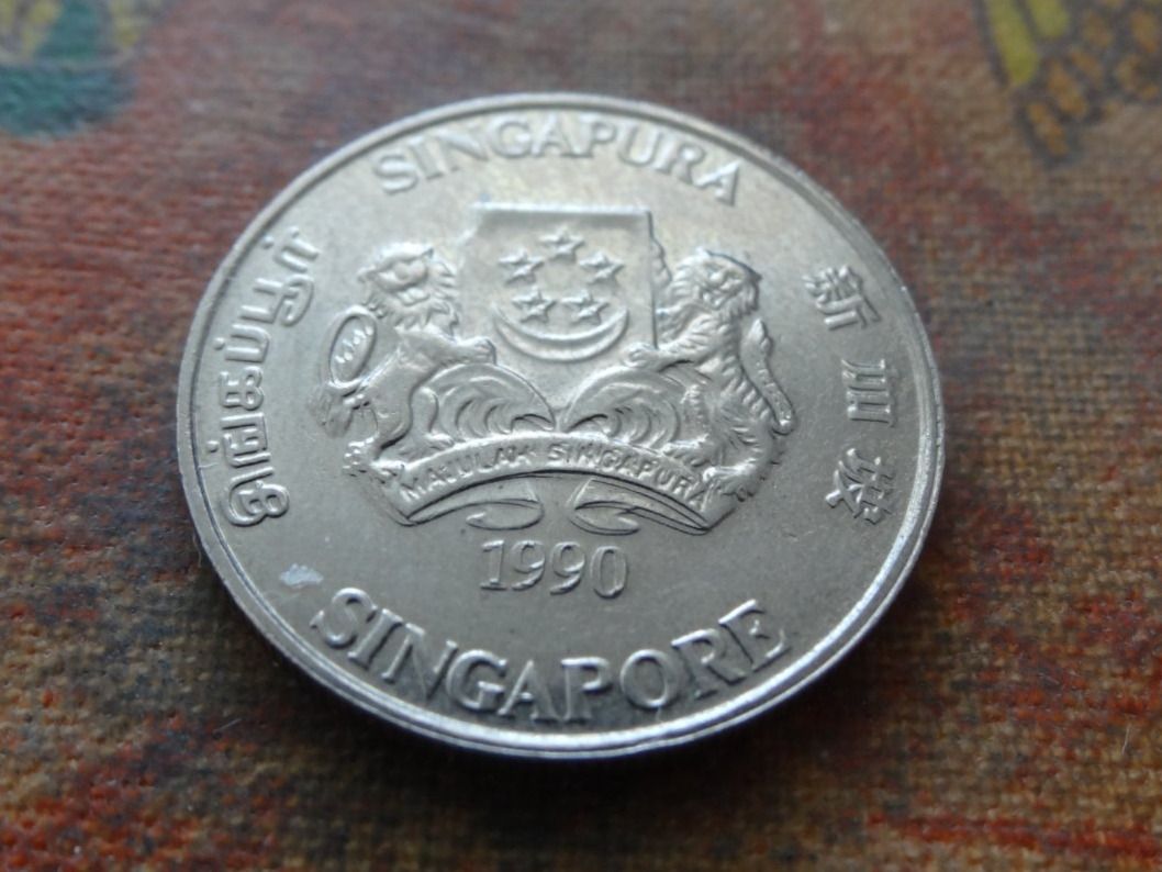 Tutti le monete: SINGAPOUR  20  Cents  1990 – Usato da Romanel-sur-Lausanne venduto da Swift13 1